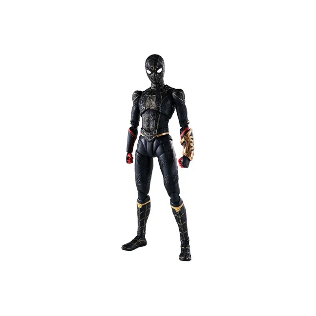 BANDAI Japan Marvel S.H. Figuarts Spider Man Black & Gold Suit Special Set Action Figure