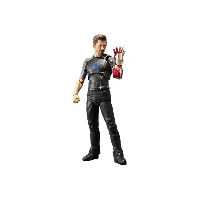 BANDAI Iron Man SHF Tony, Stark, Workbench 14cm Scale Figures
