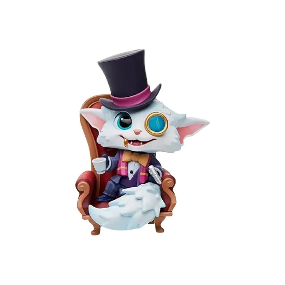 Лига Легенд Гнар Линк пропавший LOL League of Legends милый Детектив Шерлок Нал фигурки в стиле чиби 12 см