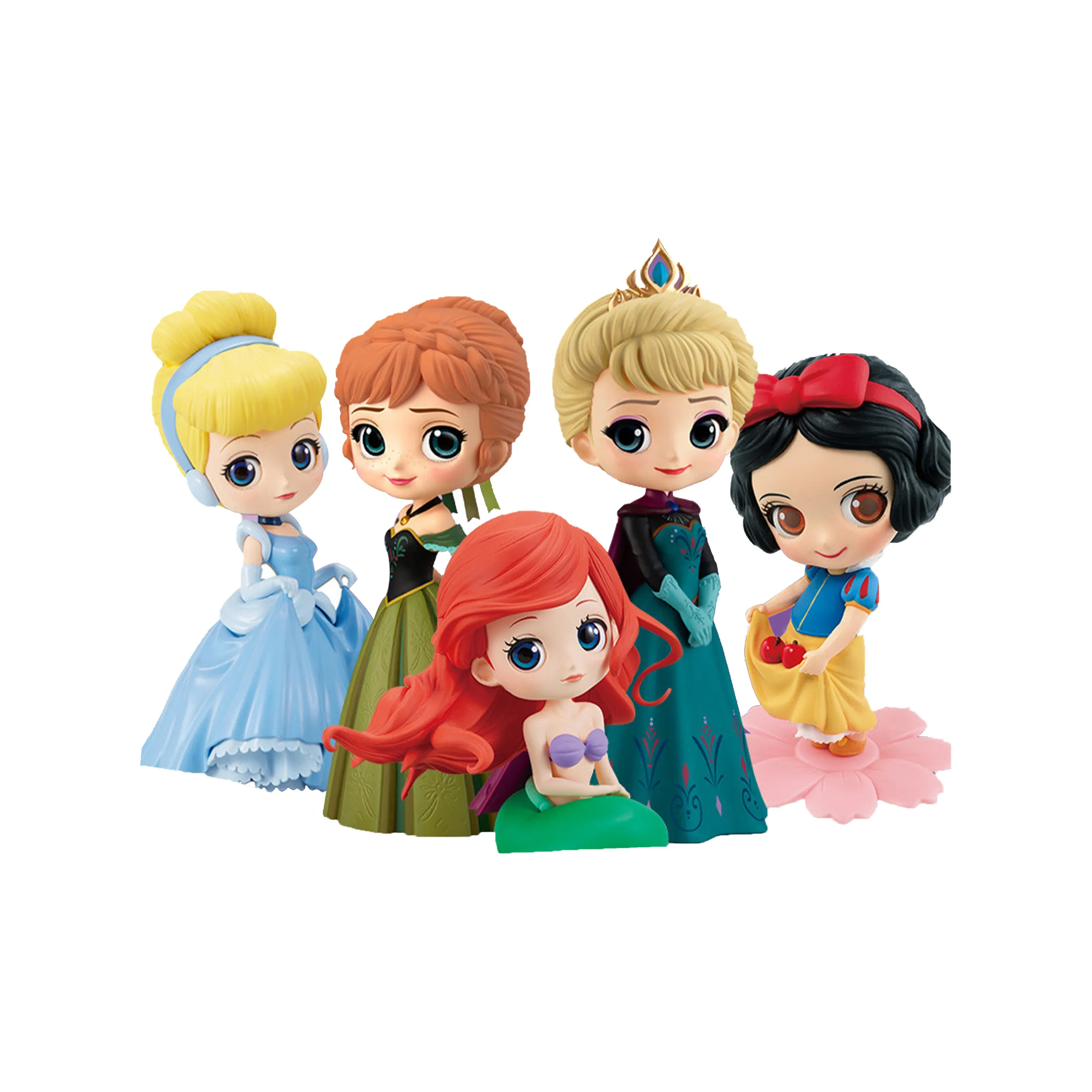 Disney Elsa, Anna, Snow White, Ariel, Cinderella Disney Scale Figures