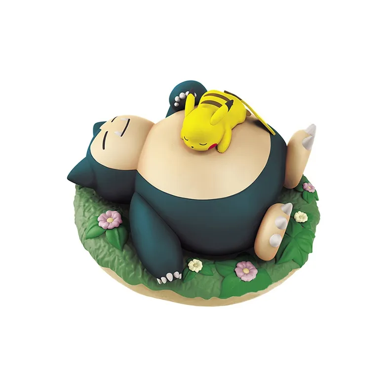 BANPRESTO Pikachu Glass Factory, Pokémon, Sun & Moon & Snorlax, Bonus Gift Scale Figures