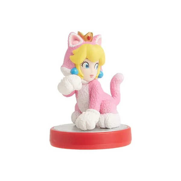 SWITCH Персик Blossom Princess Peach NINTENDO Amiibo Mario 3D World Tanuki Princess Чиби Фигурки