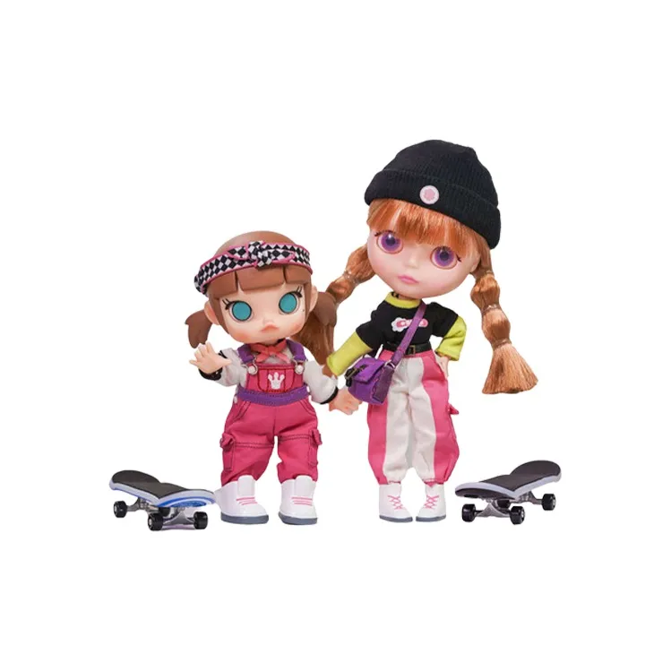 POP MART Молли BLYTHE Gliding 2 шт Набор 14 см + 15 см Куклы BJD