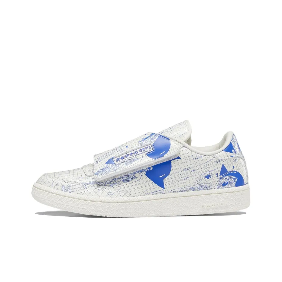 BAIT X Astro Boy x Reebok Club C Series Stomper Astro Boy Low Top Скейтборд Кроссовки Unisex Белый Синий