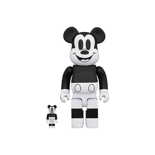 BE@RBRICK Mickey Mouse 2020 B&W Ver.