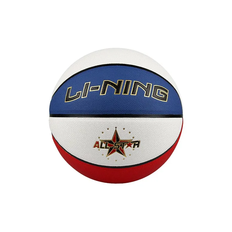 LiNing CBA All Star PU Basketball Red White Blue Size 7 Training