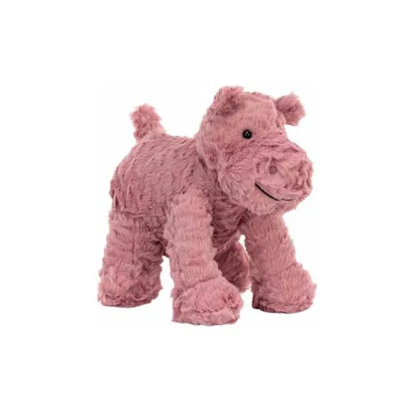 JELLYCAT Wave Hair Collection Плюшевая кукла в виде бегемота, 23 см, сидячая поза