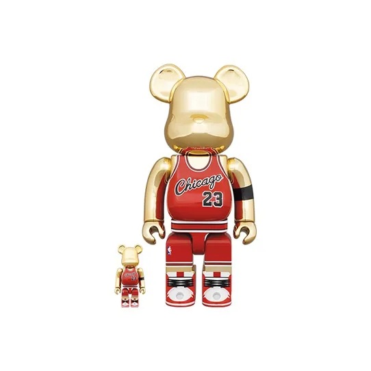 BE@RBRICK Michael Jordan 1985 ROOKIE JERSEY 100% & 400%