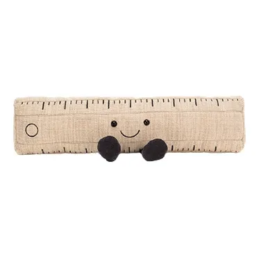 JELLYCAT Fun Items Collection Intelligent Ruler Бежевый Куклы Плюшевая кукла 9 см Высота в сидячем положении