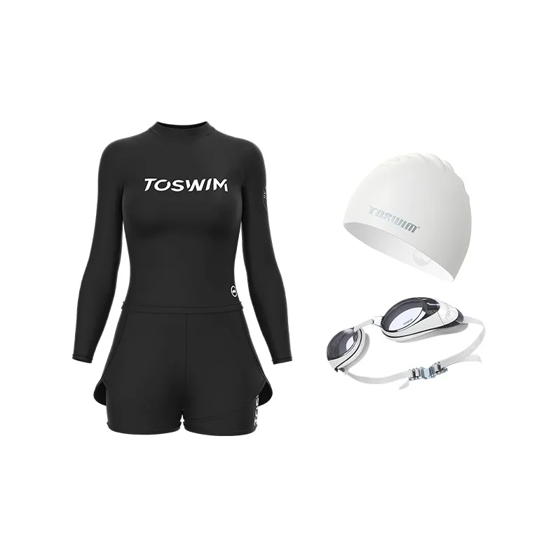TOSWIM Swimming Sets Polyamide, Elastane Hot Spring, Swimming Pool Women's M L XL 2XL 3XL