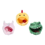 Chick 모자 + 유니콘 모자 + 공룡 모자