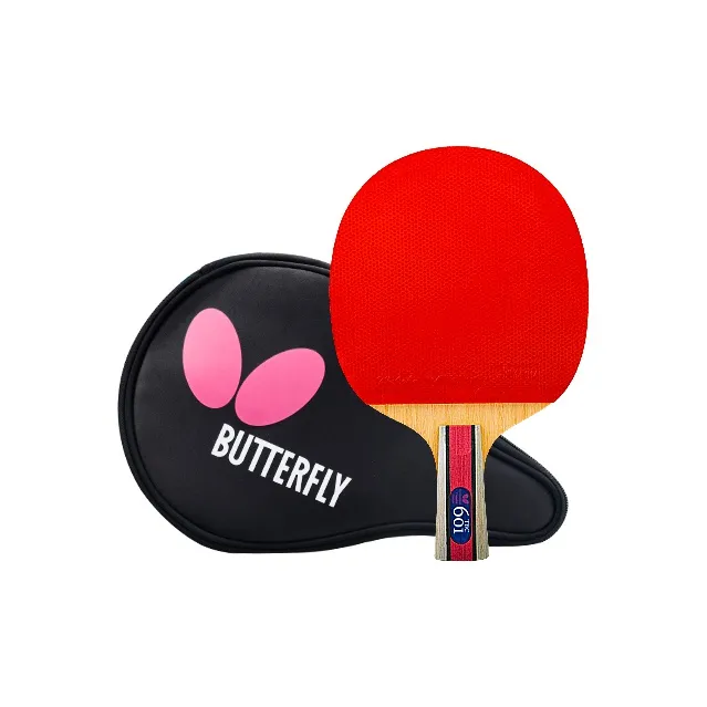 Butterfly 6 Collection Ping Pong Paddles Unisex Pure Wood Black/Red