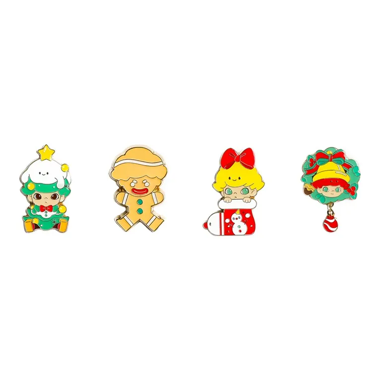 POP MART 1 4 Dimoo Christmas Collection 4 Штуки Наборы Одежды Модные Фигурки 2 см 3 см