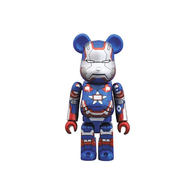 BE@RBRICK Железный человек Movie Animation Железный человек 3 Подвесной Картина Patriot Ограниченная Подвесная Картина Прозрачный Слепой Бокс на Карточке 100% 7см