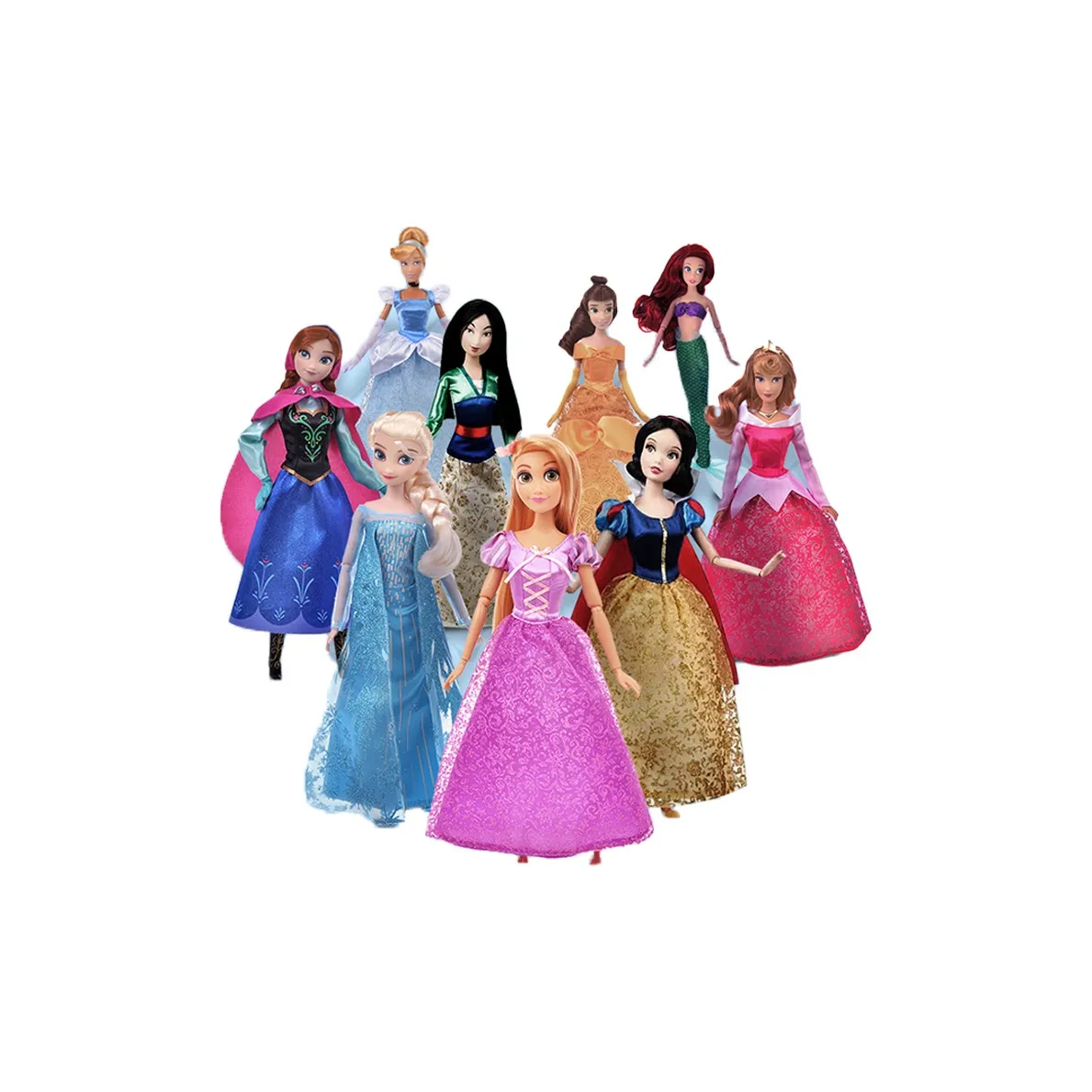 Disney Characters Classic Princess Collection Dolls Plush Doll 30cm Height