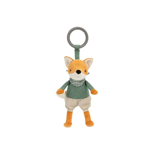 JELLYCAT Little Rambler Fox Rattle Stuffed Animal