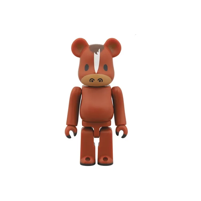 BE@RBRICK GAN Zhi Лошадь Год Лошади Ограниченный Прозрачный Слепой Бокс с Карточкой 100% 7 см