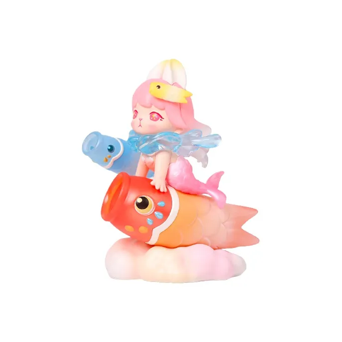 POP MART Кролик Rising Карп кои Флаг Модные фигурки 14,5 см