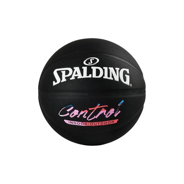 SPALDING CONTROL Series PU Basketball Black Box Size 7 Training Unisex