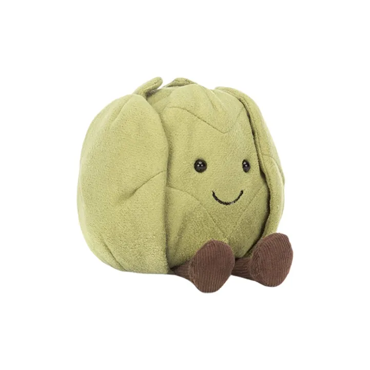 JELLYCAT Fun Food Collection Vegetable, Entertainment Embracing Kohlrabi Dolls Plush Doll 11cm Height