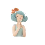 헤어 - 워터 블루의 끝부분에 있는 꽃