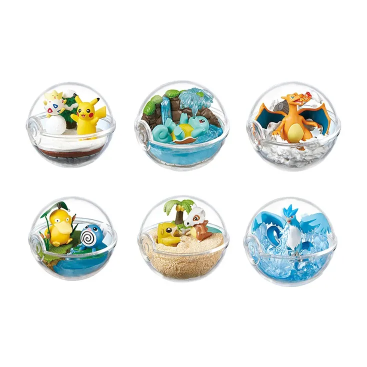 RE MENT Покемон Elf Ball Collection Второй Круглый Слепые коробки Целая коробка 6 шт