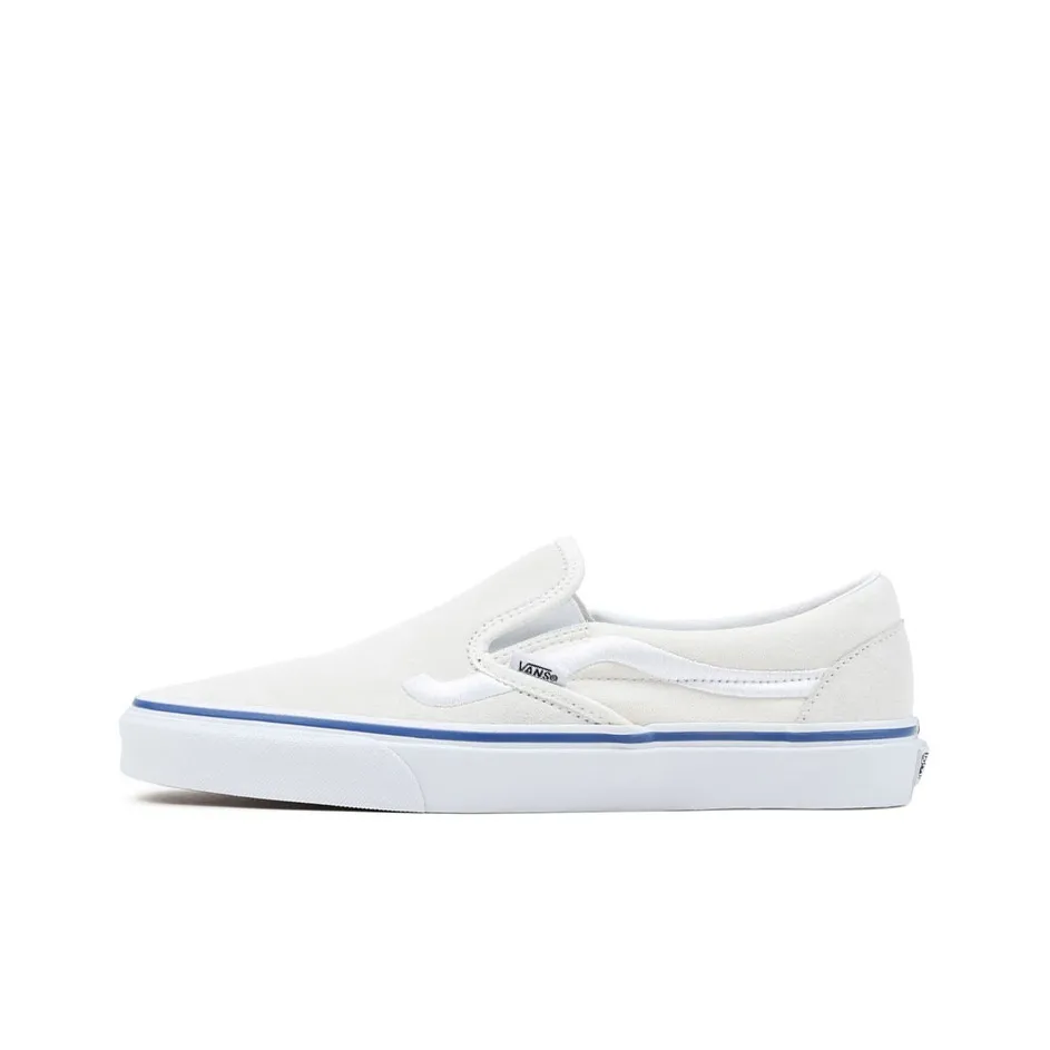 VANS Slip On Series Low Skateboard Shoes Унисекс Белый Синий