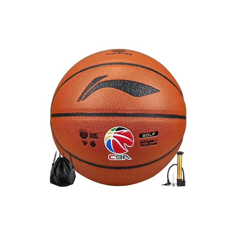 LiNing CBA Collection PU Basketball Brown Size 7 Training Unisex