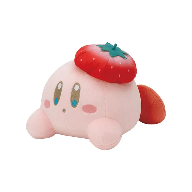 BANDAI Kirby Sweet Moments Ichiban Kuji A Prize Strawberry Beret Kappy Plush Dolls Anime Merchandise