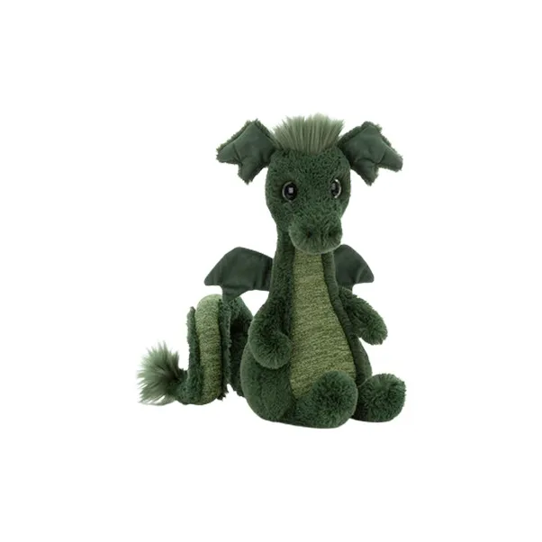 JELLYCAT Dinosaur series Sparky Дракон Зеленый Куклы Плюшевая кукла 35 см Рекомендуемый рост