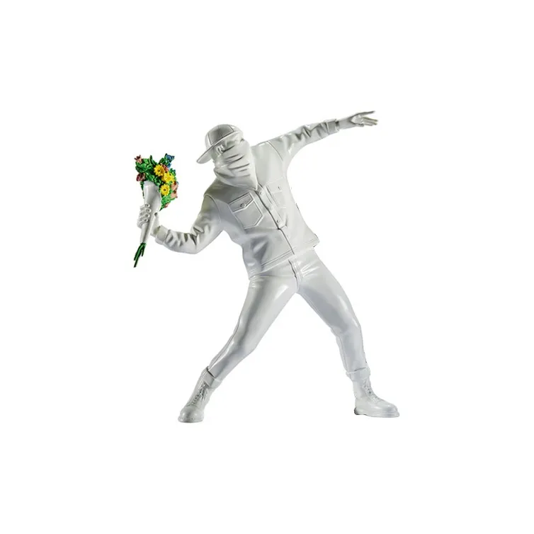 Banksy Flower Bomber The Person Who Throws Flower Bombs. Trendy Figures