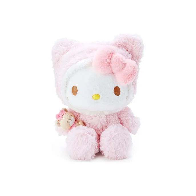 Sanrio Main Characters Cloak Collection, Cinnamoroll, Hello Kitty Dolls Plush Doll 28.8cm Height