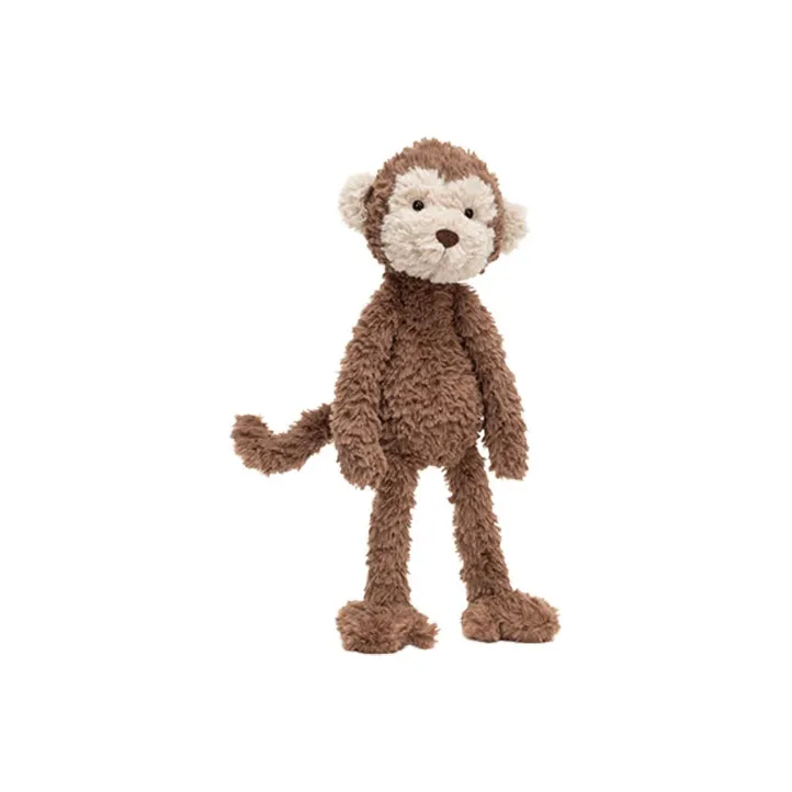 JELLYCAT Jungle Animal Collection Смурф Обезьяна Кукла Плюшевая Кукла Standing Высота 36 см