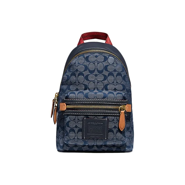 COACH Cotton Backpack Regular Women's Blue