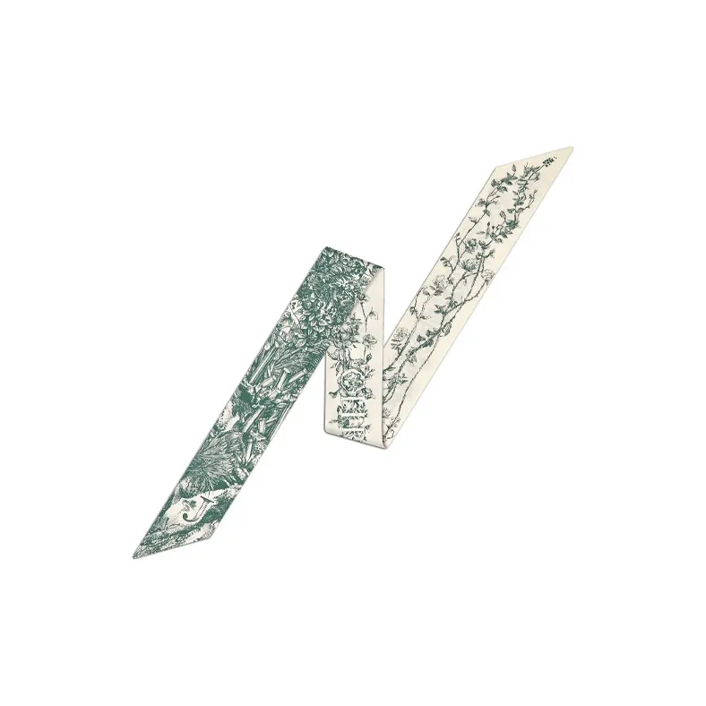 DIOR Шелковые шарфы Зеленый Женские