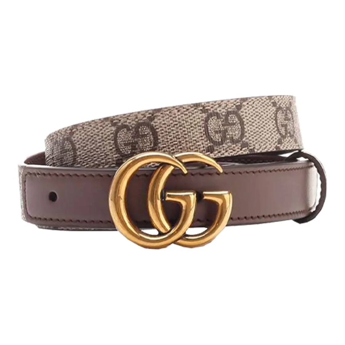 GUCCI Кожаные ремни Женские Умбра Ширина 2CM