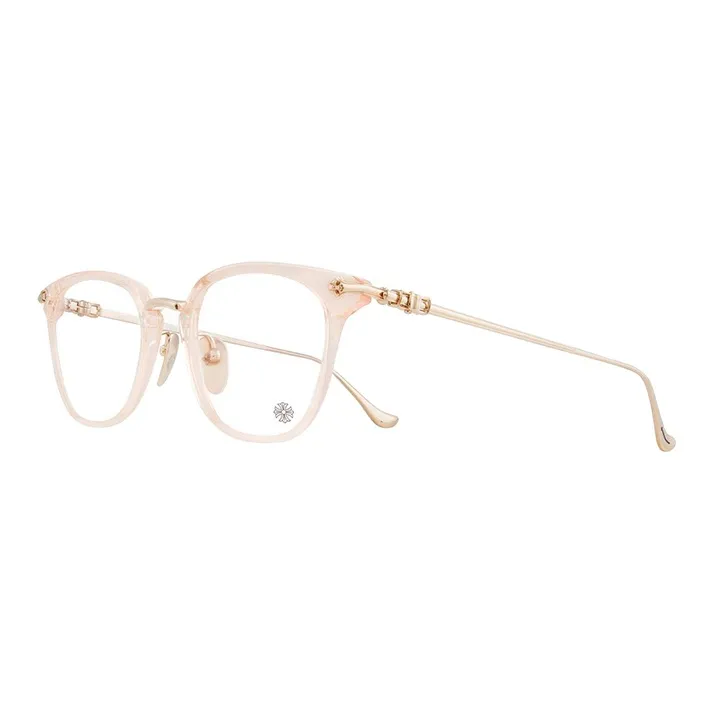 Chrome Hearts Plate And Metal Square Eyeglass Frames Unisex