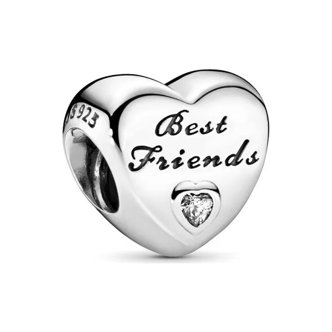 Pandora Sterling Silver 925 пробы с цирконием, ювелирные аксессуары, серебряный, женские