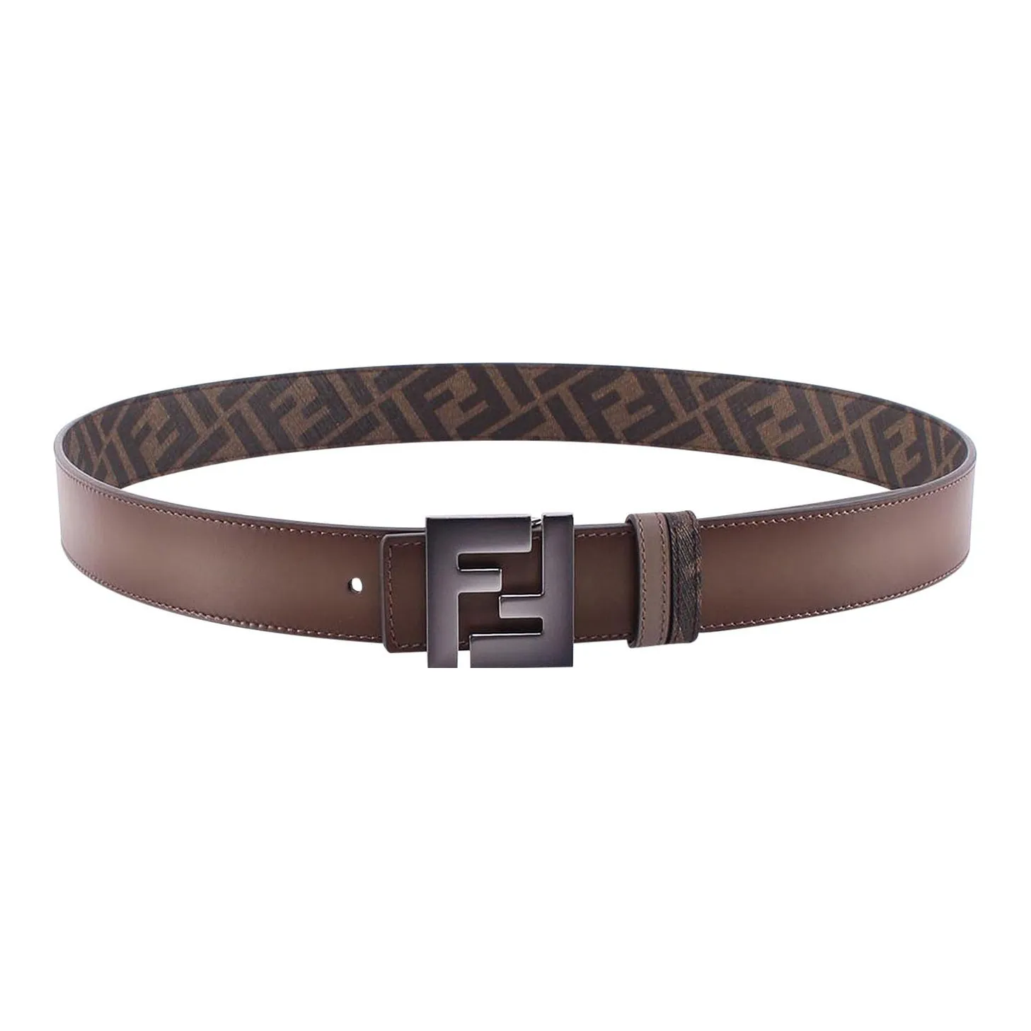 FENDI Logo Plaque Reversible Belt