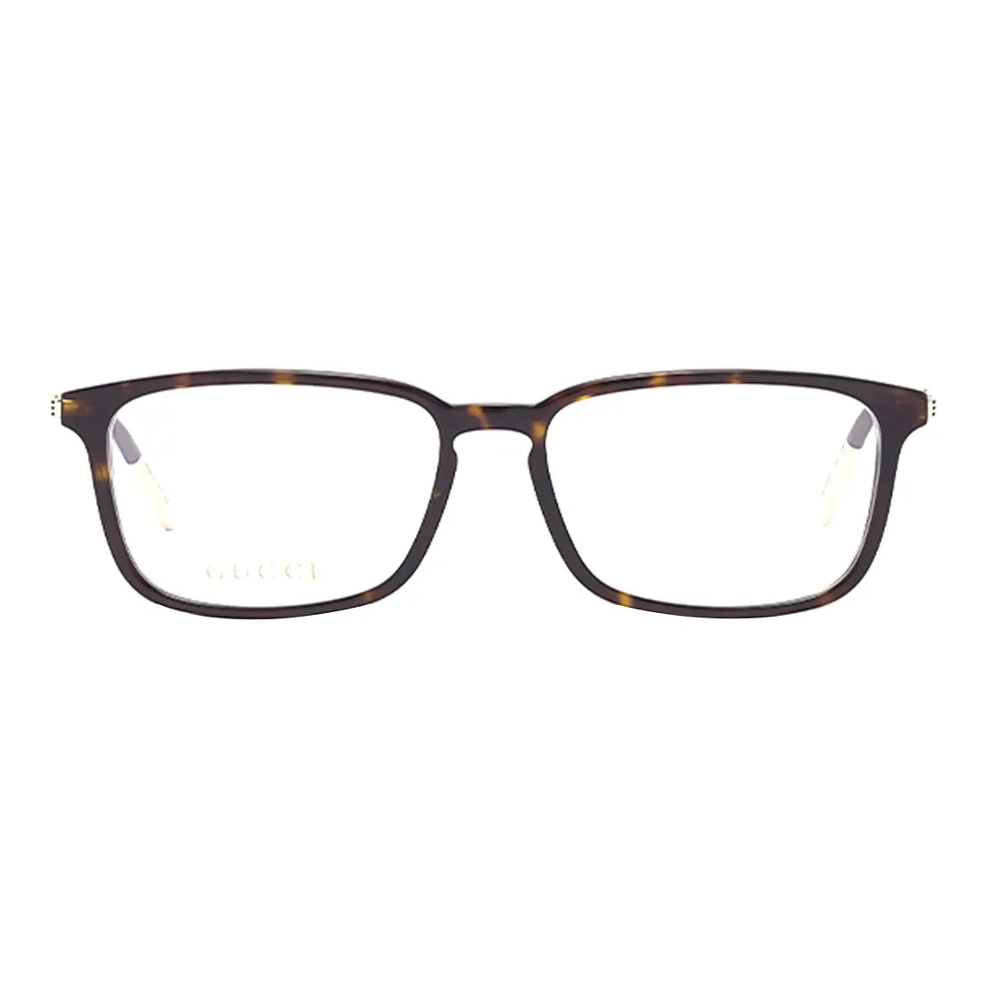 GUCCI Tortoiseshell Rectangle frame Glasses