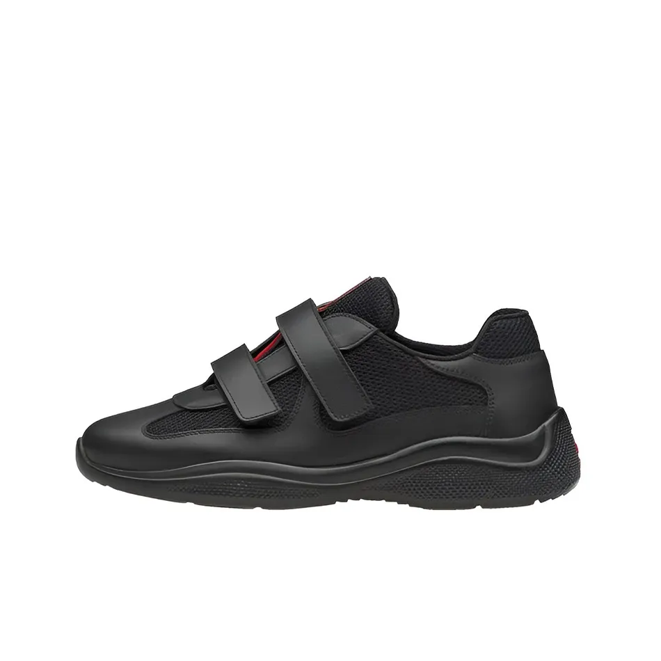 PRADA Sport Leather Sneakers 'Black' Women's