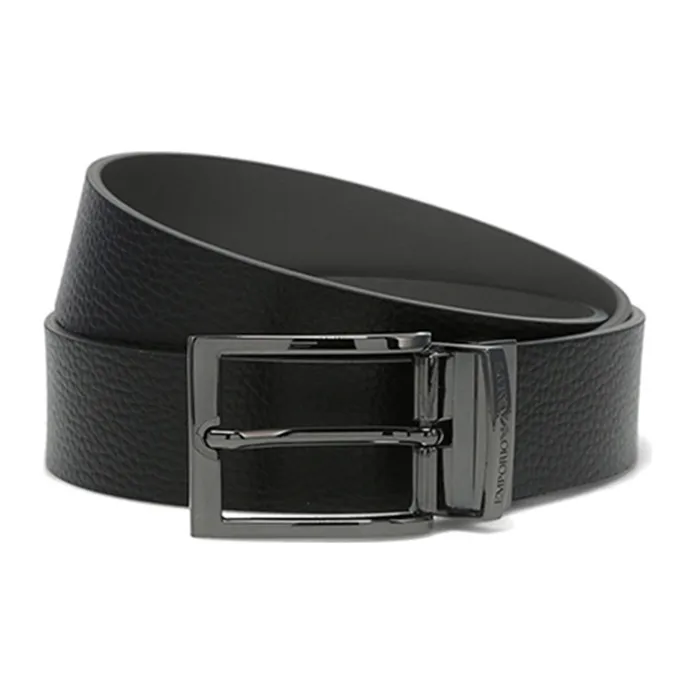 EMPORIO ARMANI Grained Leather Belt