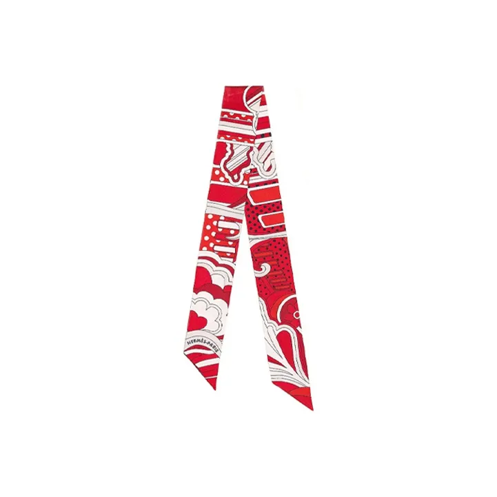 HERMES Шелковые шарфы Женские Красный