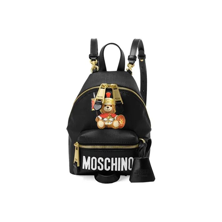 MOSCHINO ПУ (полиуретан) Рюкзак Мини Женский Черный