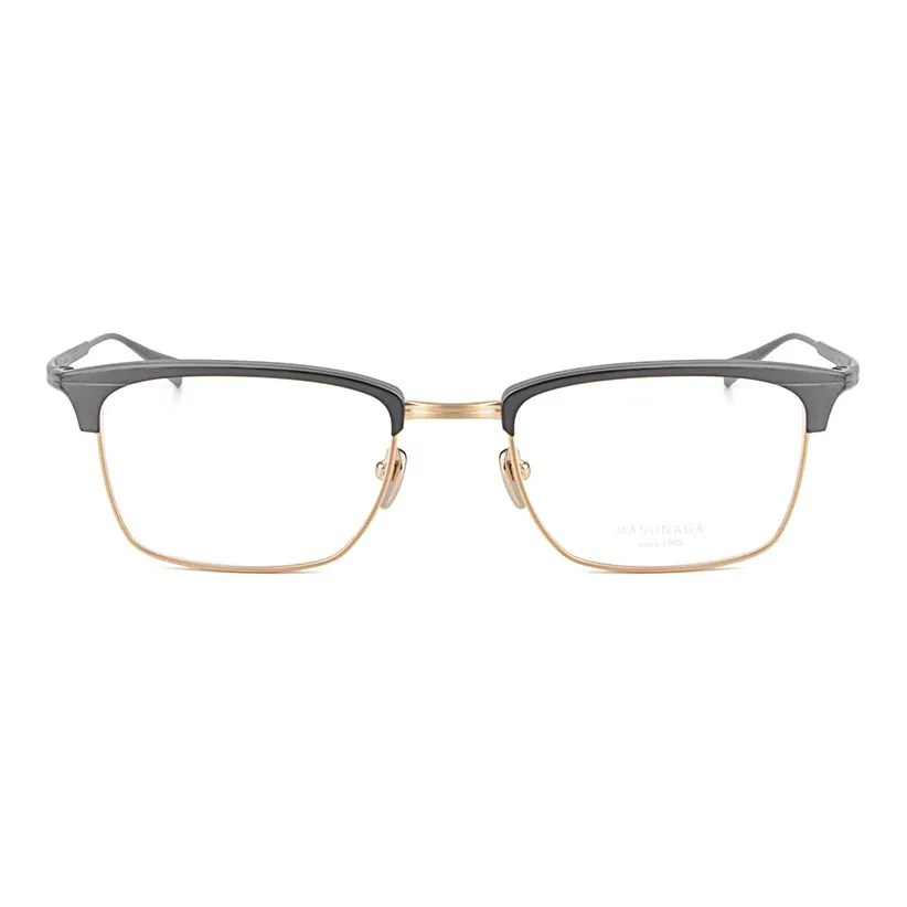 MASUNAGA Titanium Square Eyeglass Frames Unisex