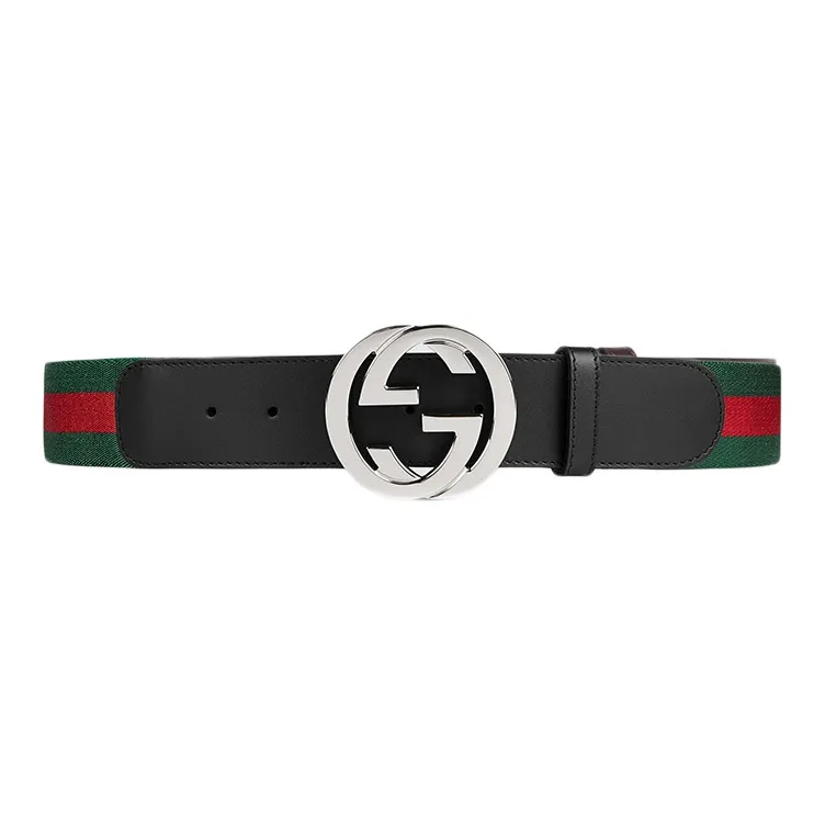 GUCCI Web Belt With G Buckle