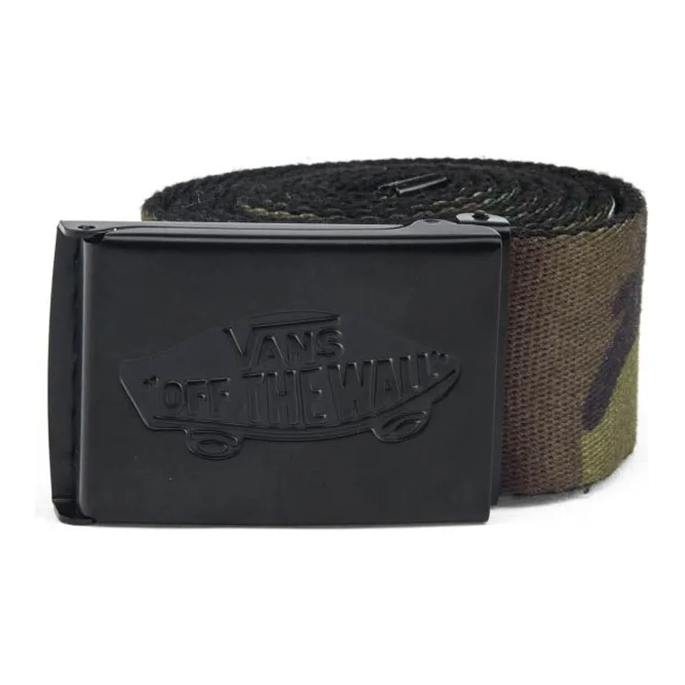 Vans Belt Logo Letter Decoration Smooth Buckle Leather Belts Men's Camouflage Width 3.8cm