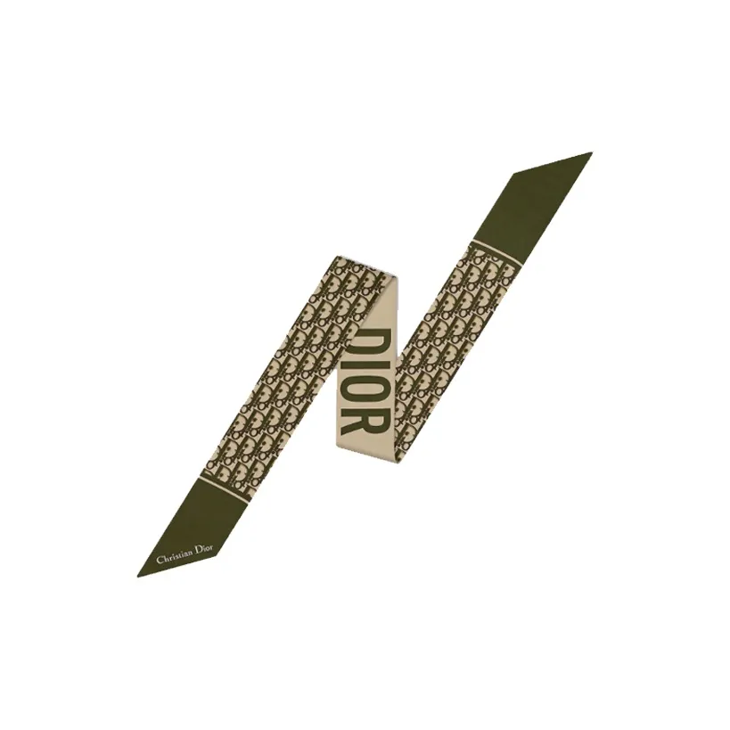 DIOR Шелковые шарфы Женские Зеленый