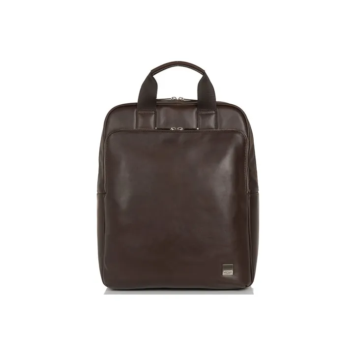 KNOMO Genuine Leather Handbag, Backpack, Backpack Regular Unisex Brown