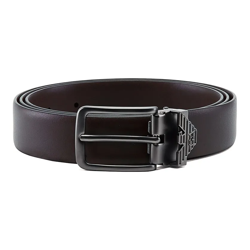 EMPORIO ARMANI Кожаные ремни Темно-кофейный Женские